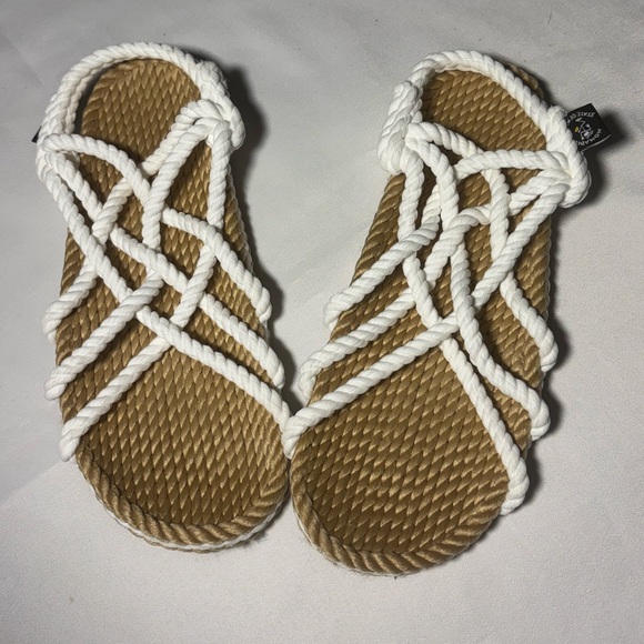 Nomadic State of Mind Tan and White Rope Sandals - Picture 3 of 12